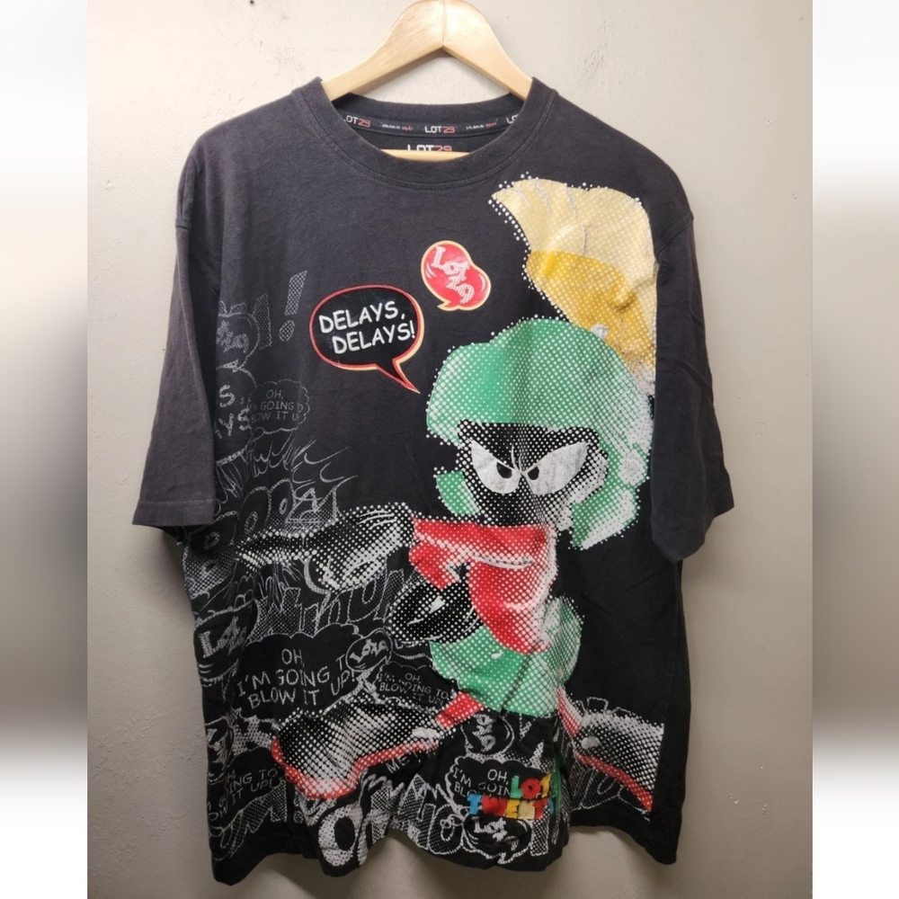 Looney Tunes Lot 29 Full Print T-Shirt marvin martian Graffiti XXL